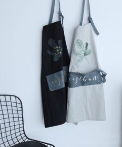 Coconut Leaf Printed Coffee Shop Barista Apron
