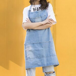Women's Barista Denim Bib Apron
